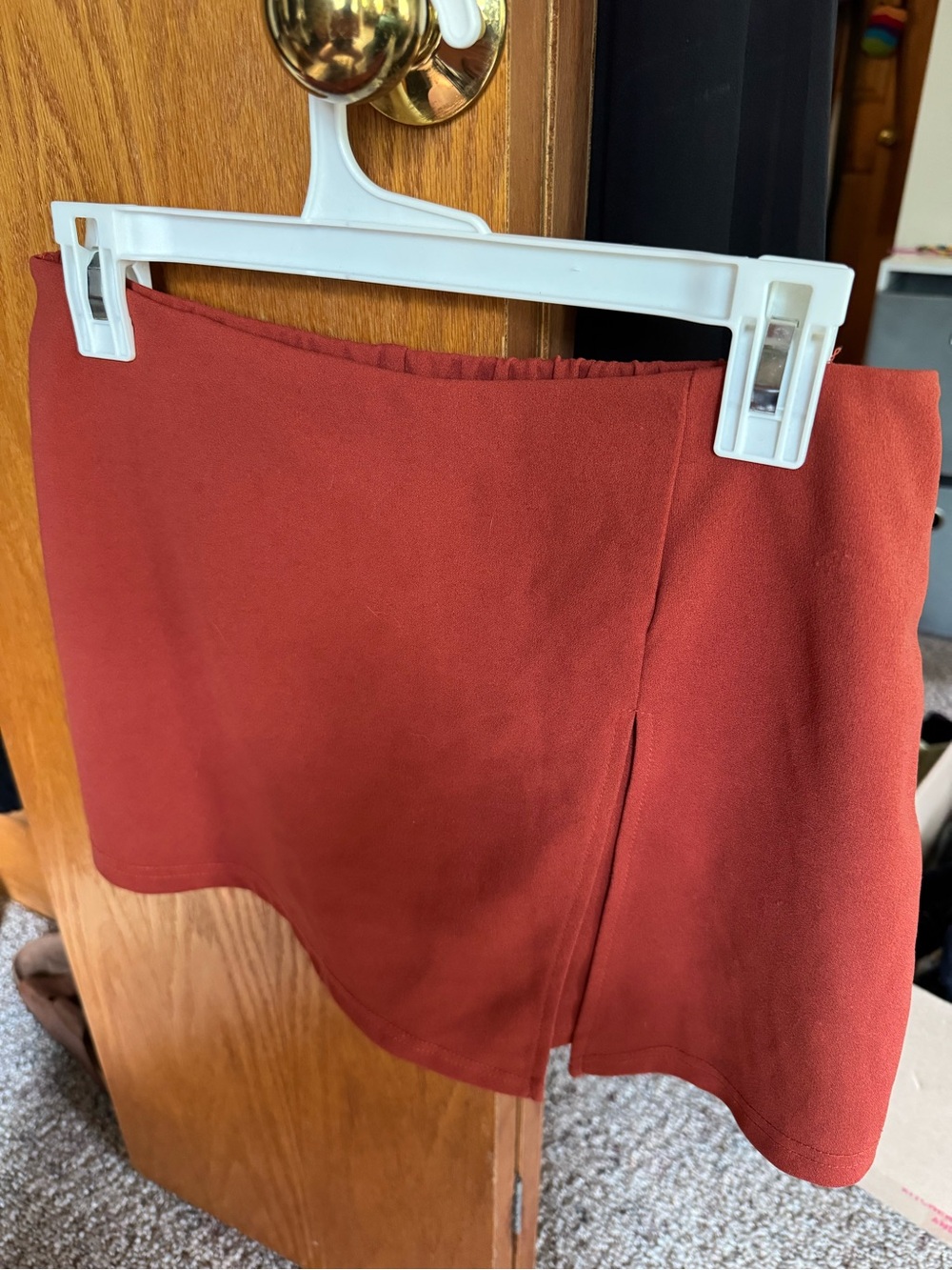Rust Red Mini Skort